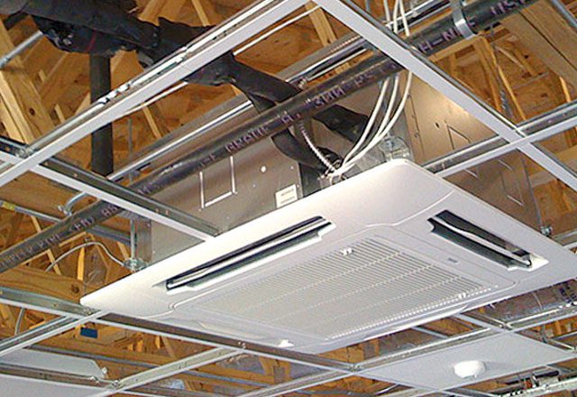 Professional cassette AC installation in Dubai