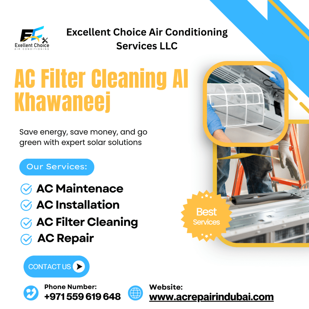 AC filter cleaning Al Khawaneej