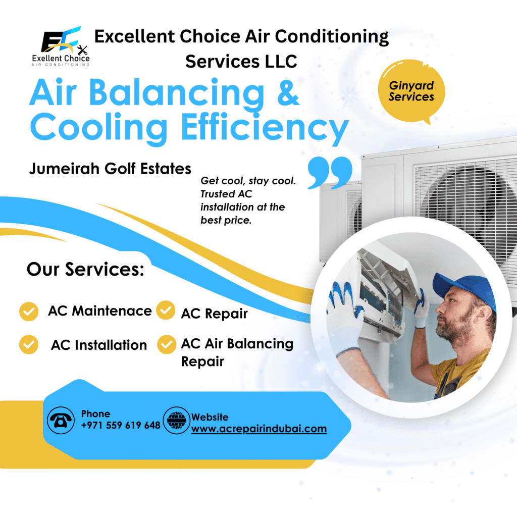 Air balancing & cooling efficiency Jumeirah Golf Estates