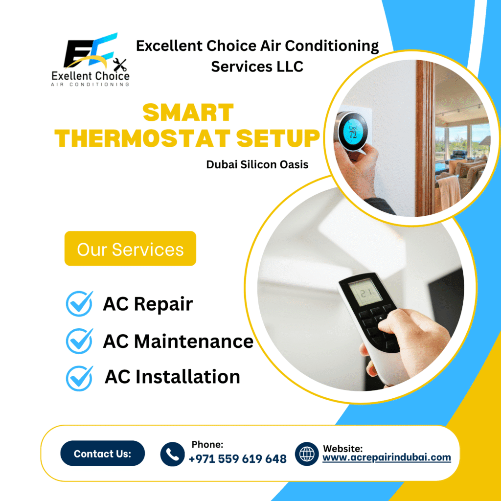 Smart thermostat setup Dubai Silicon Oasis