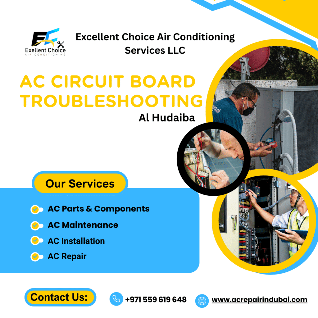 AC circuit board troubleshooting in Al Hudaiba