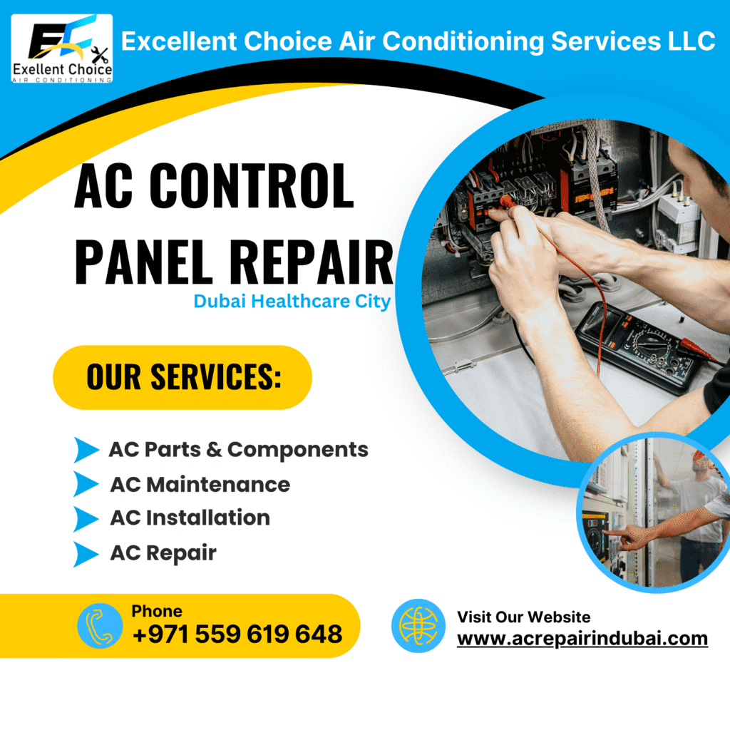 AC control panel repair in Dubai Healthcare City