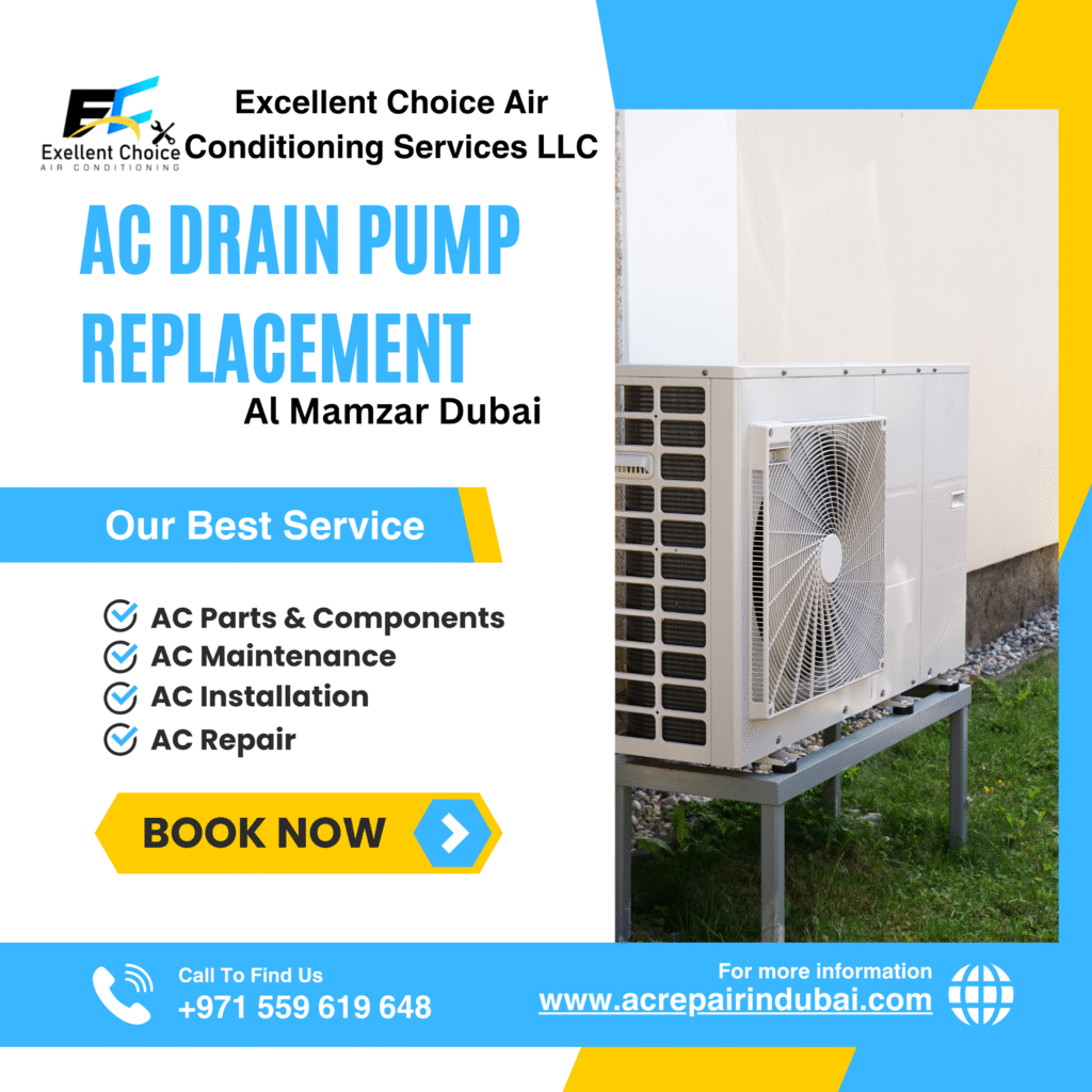 AC drain pump replacement in Al Mamzar Dubai