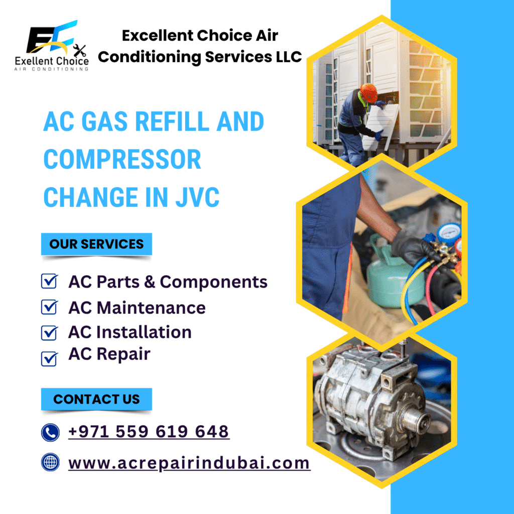 AC gas refill and compressor change in JVC