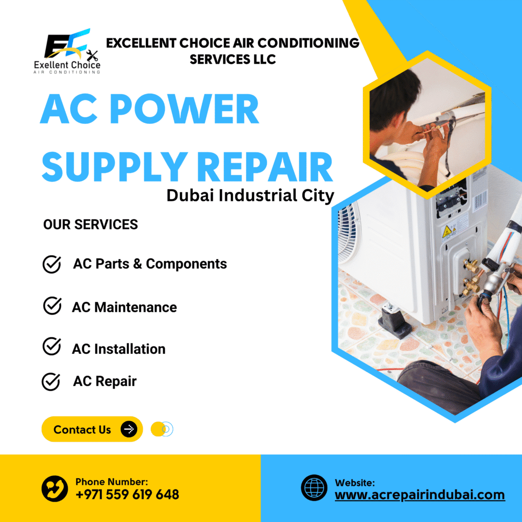 AC power supply repair in Dubai Industrial City