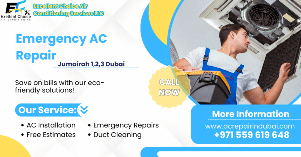Emergency AC Repair in Jumairah 1,2,3 Dubai
