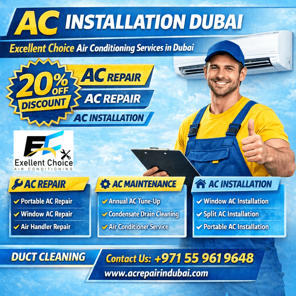 AC installation Dubai