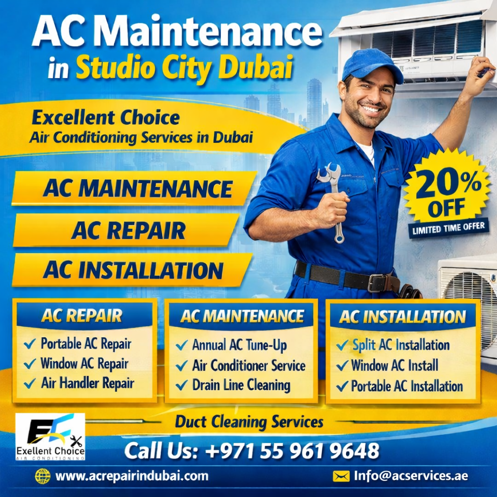 AC Maintenance in Studio city dubai
